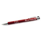 Personalized, Red Metal Cross Ringed Pen