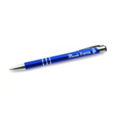 Personalized, Blue Metal Cross Ringed Pen