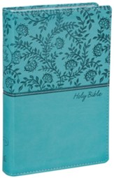 KJV, Deluxe Gift Bible, Imitation Leather, Teal Red Letter Edition