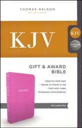 KJV, Gift and Award Bible, Imitation  Leather, Pink