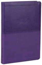 KJV, Value Thinline Bible, Large  Print, Imitation Leather, Purple, Red Letter Edition