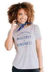 Multiply Kindness Shirt, Grey, Medium