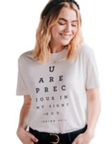 Precious in His Sight Shirt, White, Large