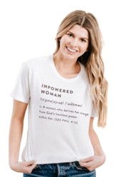 Inpowered Woman Shirt, White, Large