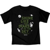 Shine Astronaut Shirt, Black, Youth Small