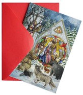 Church Windows: Greeting Card Advent Calendar