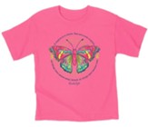 Butterfly Shirt, Safety Pink, Toddler 5