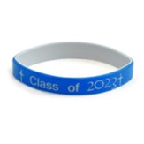 Personalized, Class of, Wristband With Cross, Blue