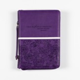 I Know the Plans Bible Cover, Purple, Large