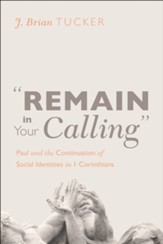 Remain in Your Calling: Paul and the Continuation of Social Identities in 1 Corinthians - eBook
