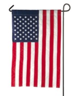 American Flag, Appliqué, Garden-size