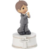 Holy Communion Musical Figurine, Boy, by Precious Moments