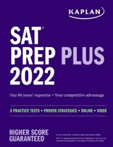 SAT Prep Plus 2022: 5 Practice Tests  + Proven Strategies + Online + Video - eBook