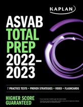 ASVAB Total Prep 2022AA: 7 Practice Tests + 1300 Questions + Video + Flashcards - eBook