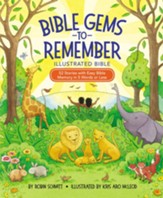Bible Gems to Remember Illustrated Bible: 52 Stories with Easy Bible Memory in 5 Words or Less - eBook