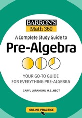 Barron's Math 360: A Complete Study  Guide to Pre-Algebra with Online Practice - eBook