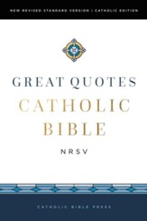 NRSVCE, Great Quotes Catholic Bible: Holy Bible - eBook