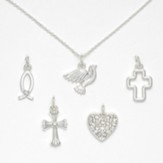 Silver Christian Charm Bracelet