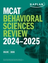 MCAT Behavioral Sciences Review  2024-2025: Online + Book - eBook