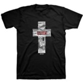 Collage Cross Shirt, Black, 4X-Large