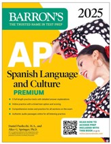 AP Spanish Language and Culture Premium, 2025: 5 Practice Tests + Comprehensive Review + Online Practice - eBook