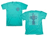 Love Cross Shirt, Scuba Blue, Large