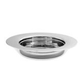Stainless Steel Stacking Bread Plate, Silver Finish