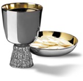 Last Supper Chalice with Bowl Paten Set