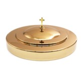Stainless Steel Communion Tray Cover, Brass Finish