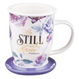 Be Still and Know Mug with Lid, with Gift Box