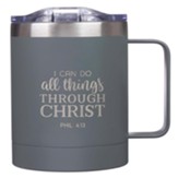 I Can do All Things, Stainless Steel Camp Mug