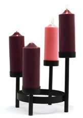 Tiered Advent Pillar Stand, Cup Style