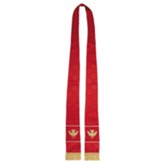 Maltese Jacquard Stole, Red