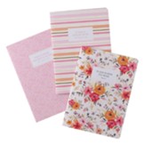 Blessed Floral Notebook Set, Pink