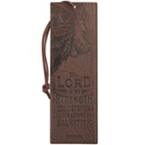 The Lord Is My Strength Faux Leather Bookmark