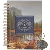 Trust In The Lord Always Wirebound Journal and Keyring Gift Set