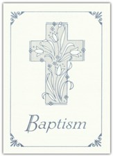 Embossed Cross Baptism (Mark 16:16) Certificates, 6