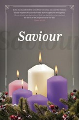 Saviour (1 John 4:9-10, KJV) Advent Bulletings, 100