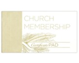 New Church Member Certificates, Pad of 25