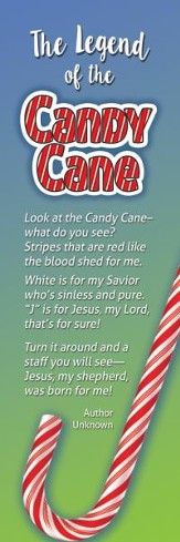 The Legend of the Candy Cane (Luke 2:11, NIV) Bookmarks, 25