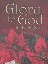 Glory to God Poinsettia (Luke 2:14) Tabloid Bulletins, 100
