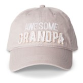 Awesome Grandpa Hat, Warm Gray