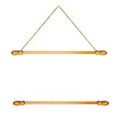 Wood Hangers for 24 inch Banners (Set of 2)