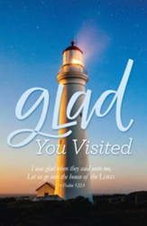 Glad You Visited (Psalm 122:1, KJV) Postcards, 25