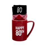 Happy 80th Mug And Sock Set