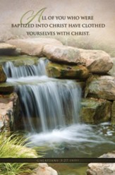 Baptized Into Christ (Galatians 3:27, NIV) Bulletins, 100