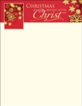 Christmas Begins with Christ Letterhead, 100