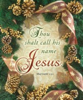 Call His Name Jesus (Matthew 1:21, KJV) Large Bulletins, 100