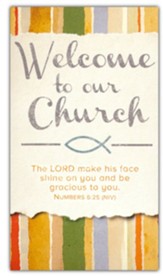 Welcome to our Church (Numbers 6:25, NIV) Pew Cards, 50