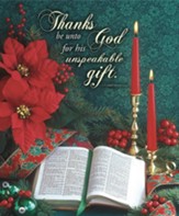 His Unspeakable Gift (2 Corinthians 9:15, KJV) Large Bulletins, 100